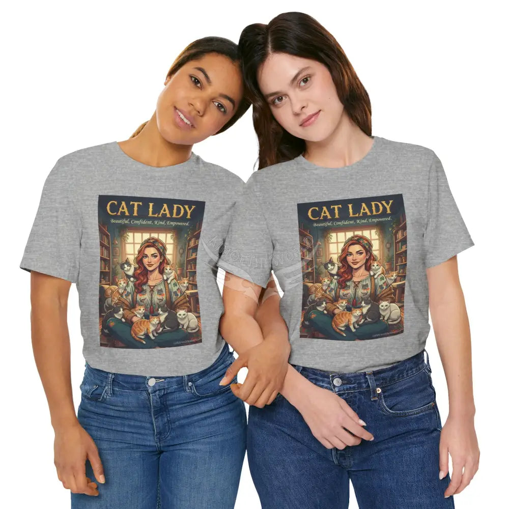 ’Cat Lady - Empowered’ Tee — Cute Catgirl T-Shirt T-Shirt