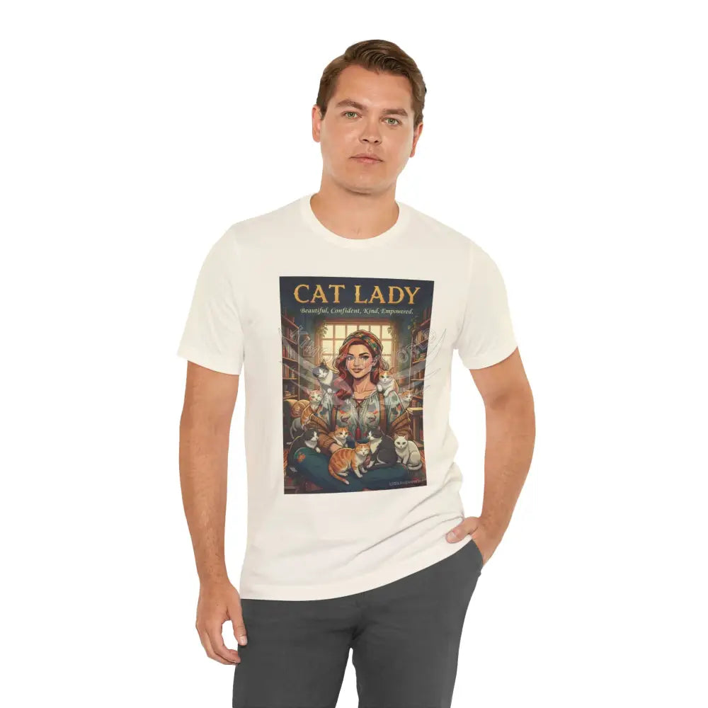 ’Cat Lady - Empowered’ Tee — Cute Catgirl T-Shirt T-Shirt
