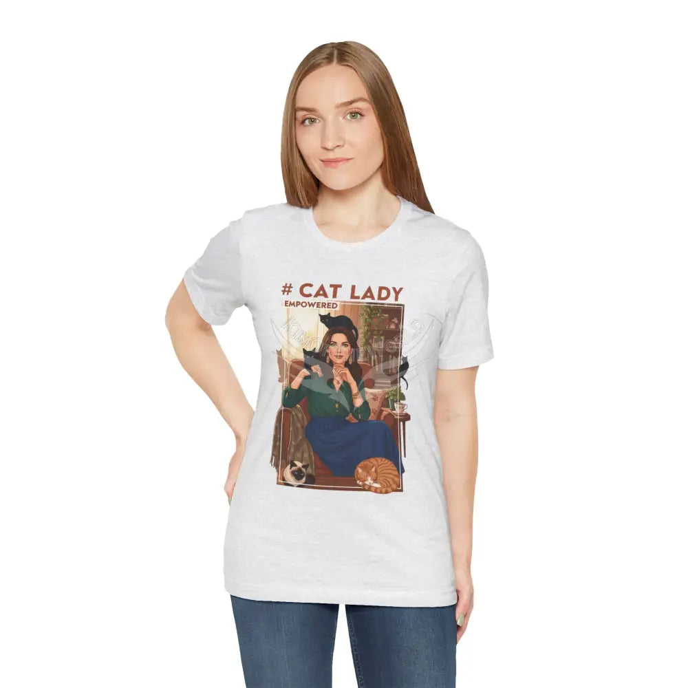 ’#Cat Lady - Empowered’ Tee — Cute Catgirl T-Shirt T-Shirt
