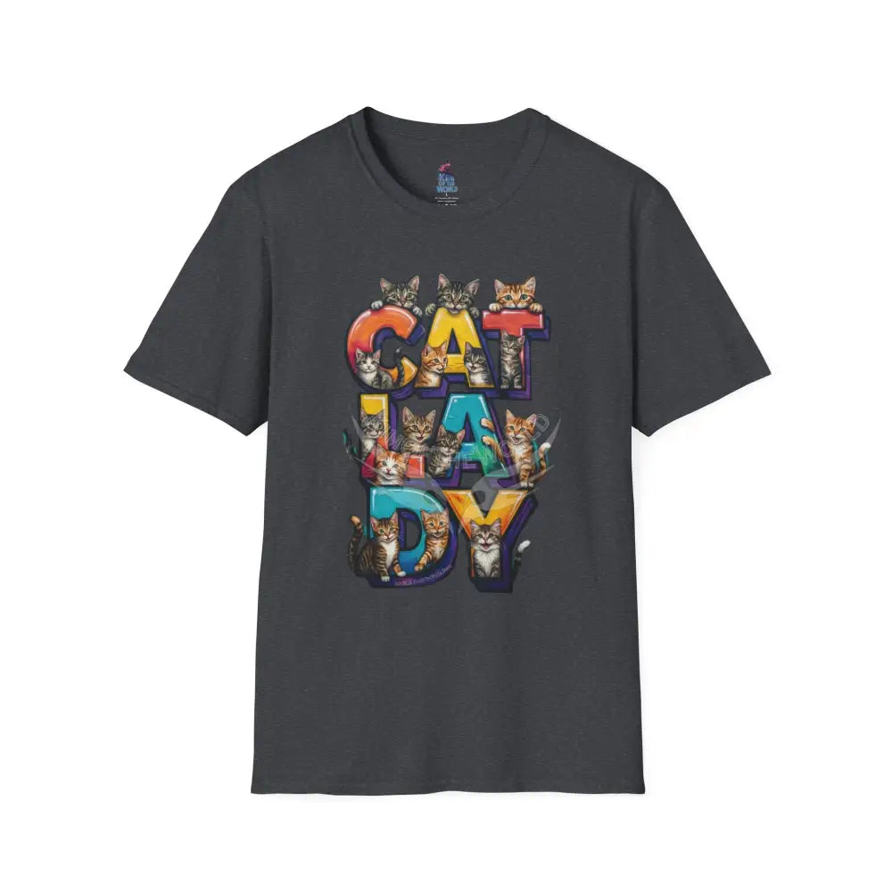 Cat Lady Graffiti Kitty Cats Cat Parent Tee - Softstyle T-Shirt T-Shirt