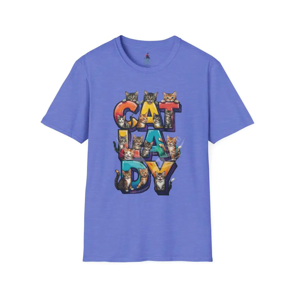 Cat Lady Graffiti Kitty Cats Cat Parent Tee - Softstyle T-Shirt T-Shirt