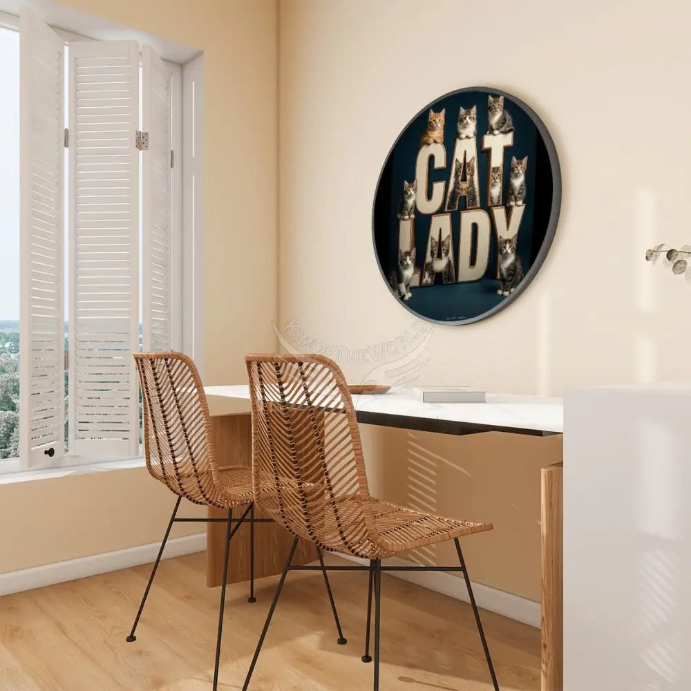 Large Round Framed Canvas Prints Wall Art 32’’ Wall Art