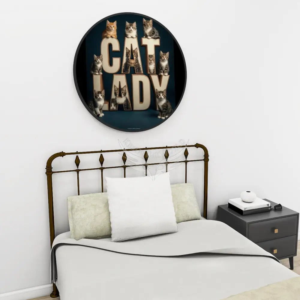 Large Round Framed Canvas Prints Wall Art 32’’ Wall Art