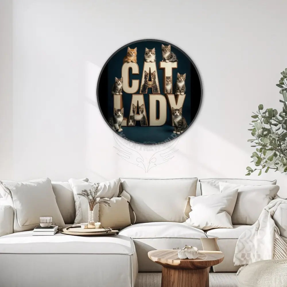 Large Round Framed Canvas Prints Wall Art 32’’ Wall Art