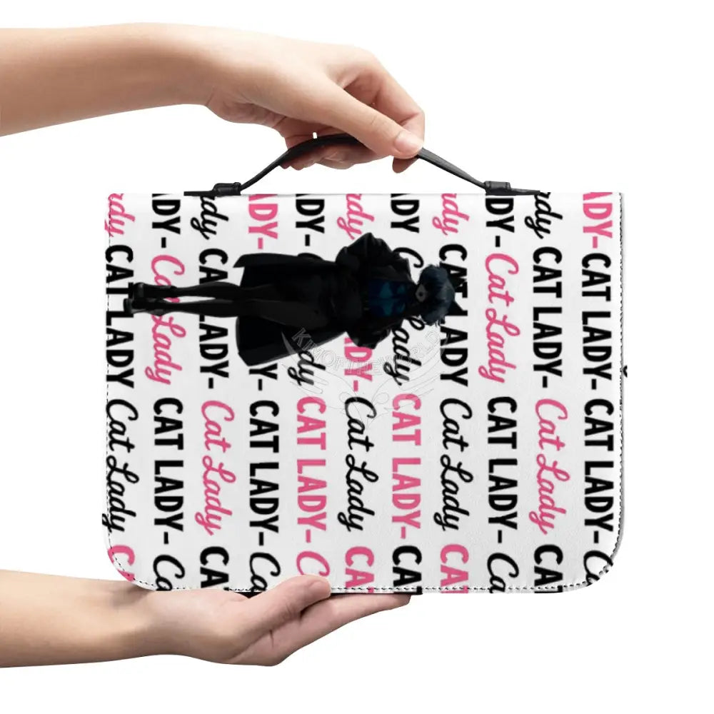 Cat Lady Leather Book/Bible Cover M Storage Products
