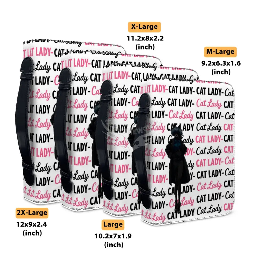 Cat Lady Leather Book/Bible Cover Storage Products