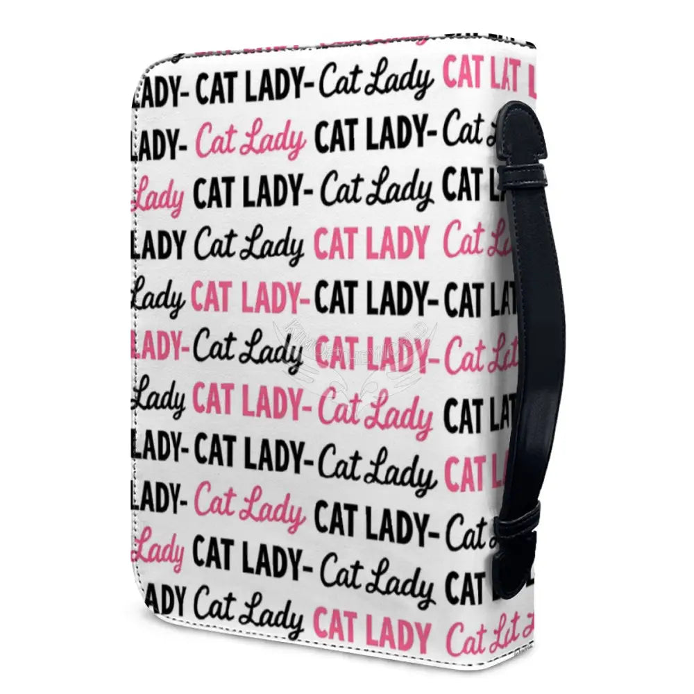 Cat Lady Leather Book/Bible Cover Storage Products