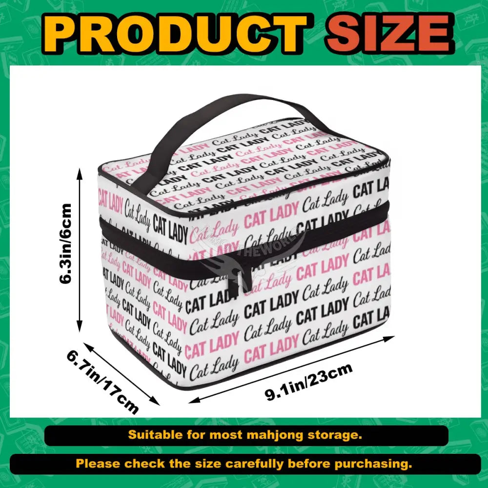 Cat Lady Portable Bag One Size Mahjong