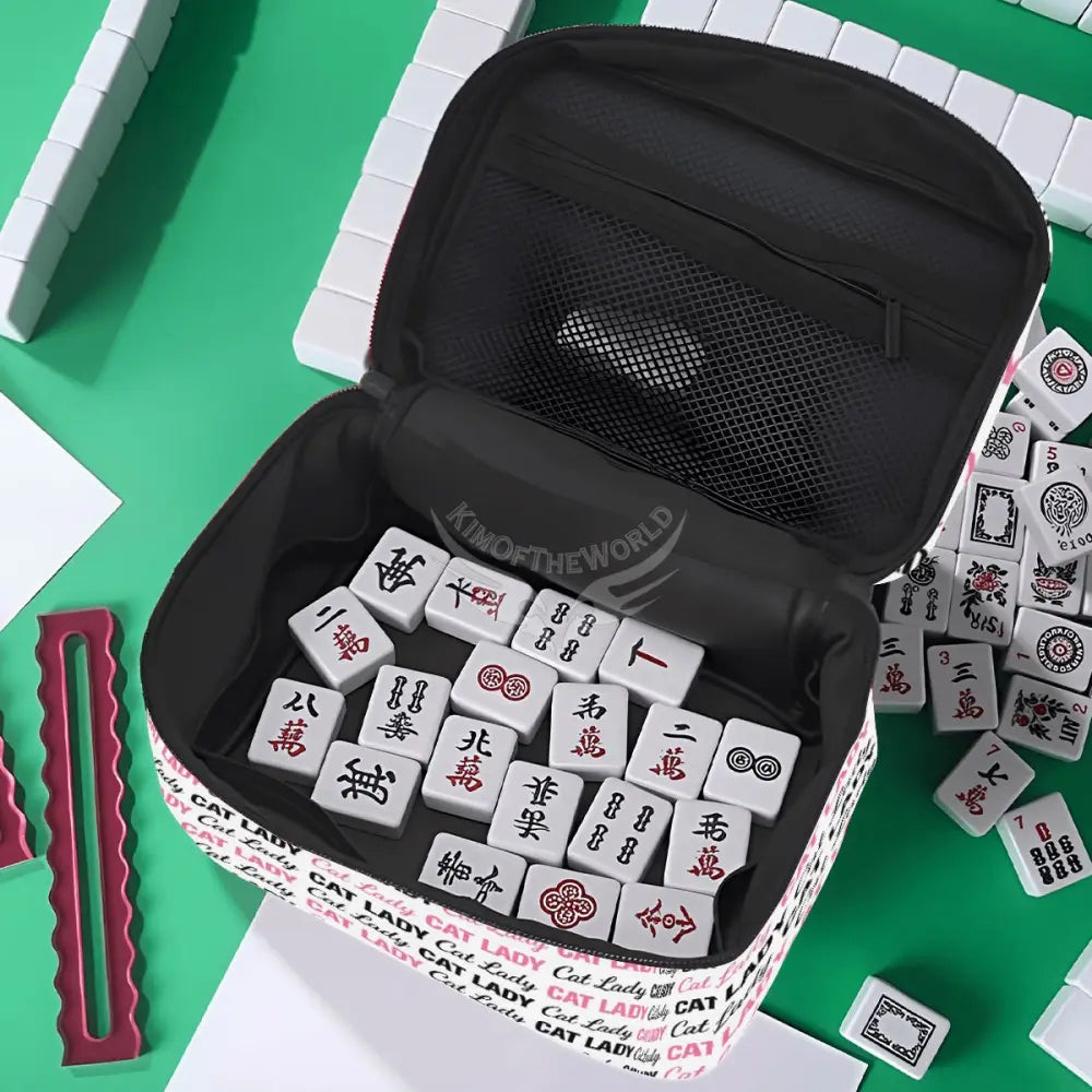 Cat Lady Portable Bag One Size Mahjong