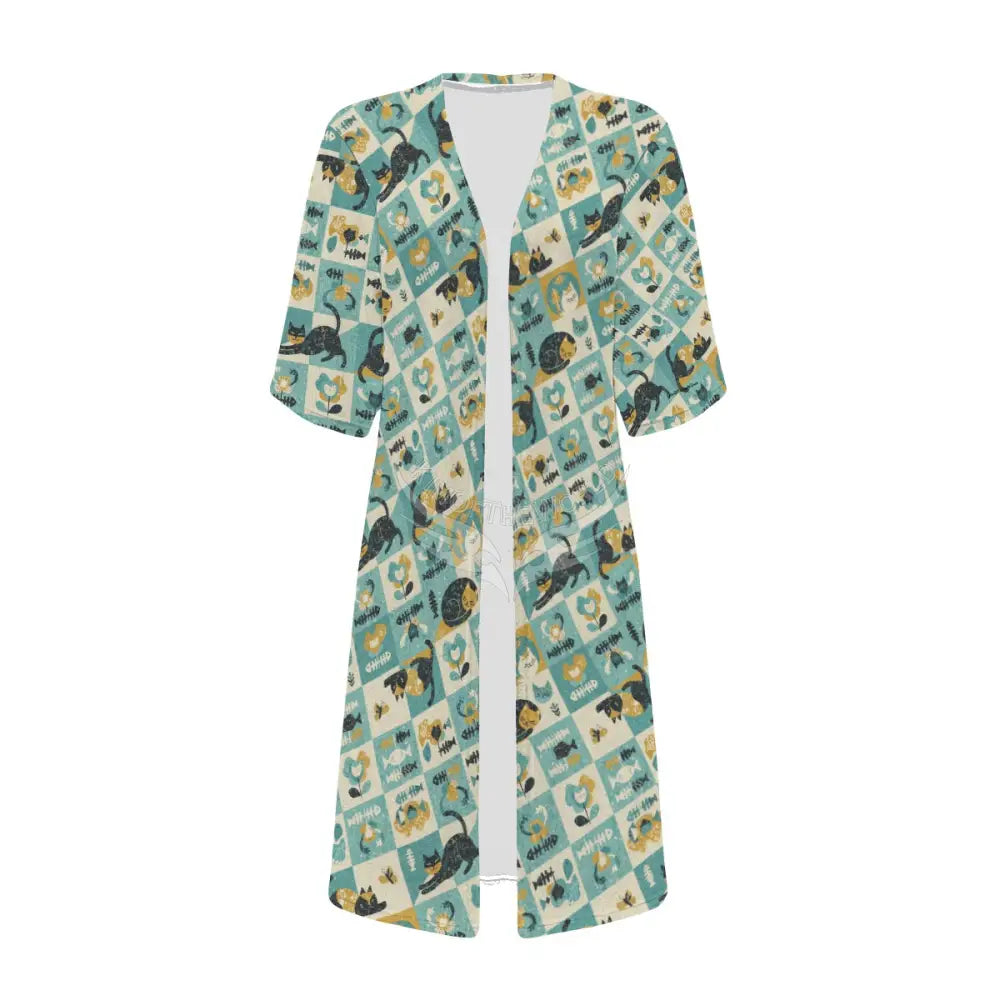 Cat Lady Print Cape Set Pc Women’s T-shirts