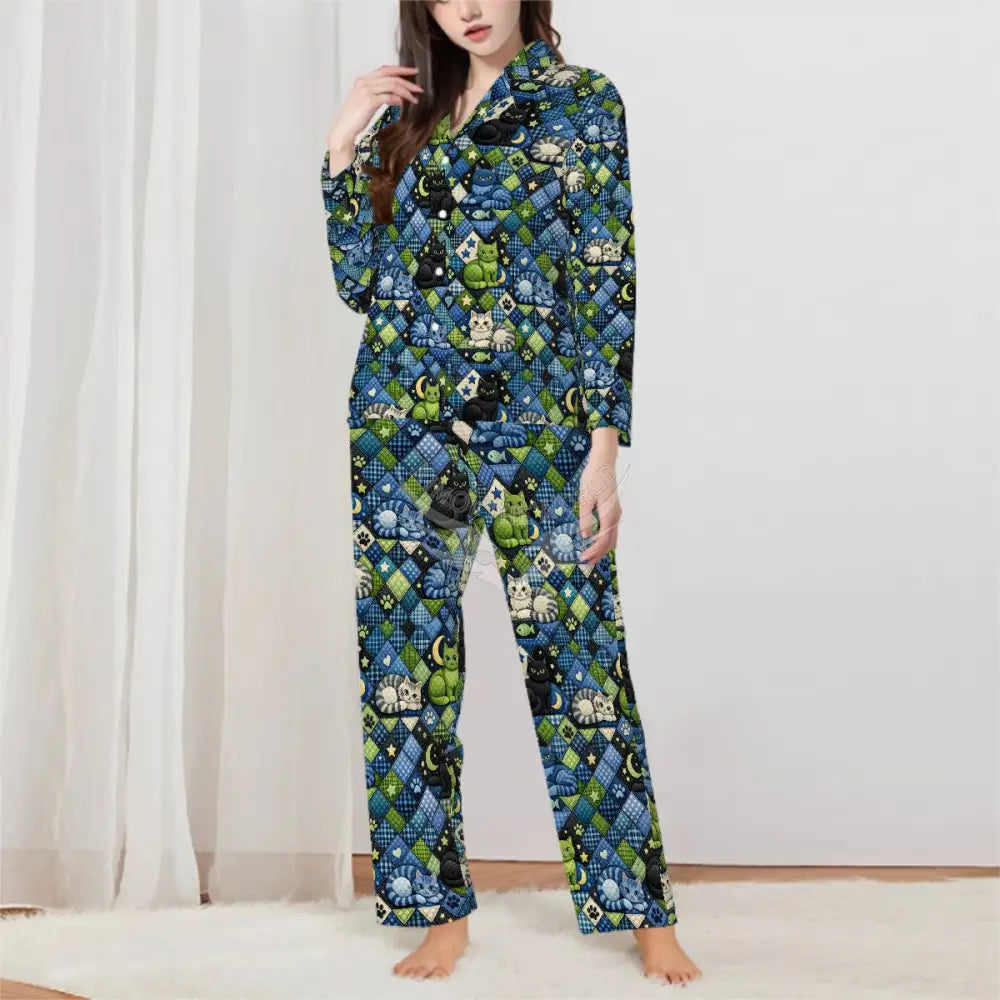 Long Sleeved Pajamas for Women Set Customized Services Women’s Pajamas
