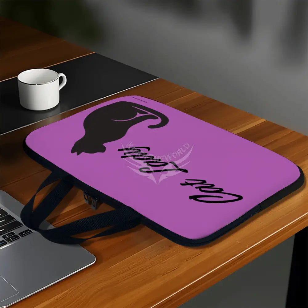 Cat Lady Silhouette Laptop Bag Computer Bag