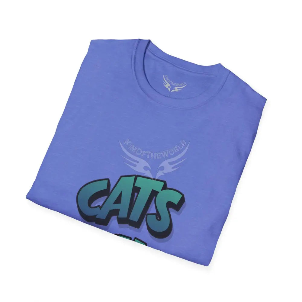 ’Cats Bitches’ Cat Lady Kitty Parent Tee - Softstyle T-Shirt T-Shirt