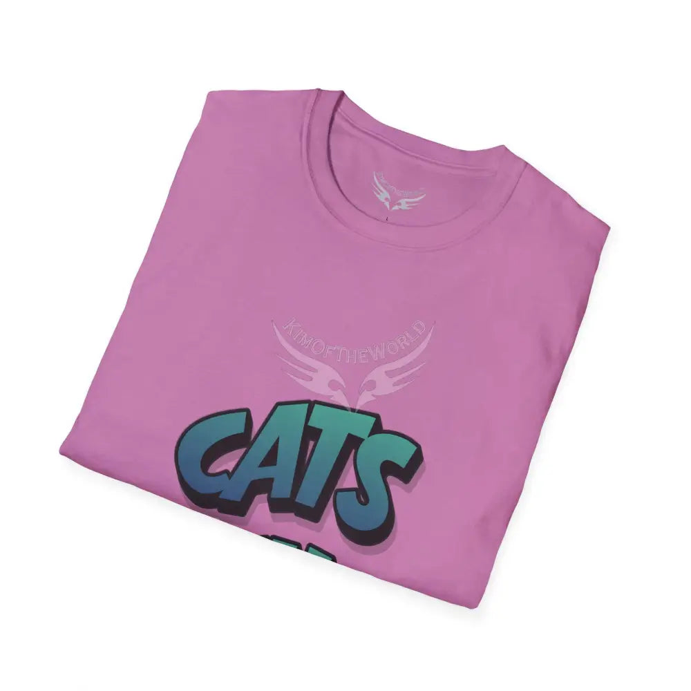 ’Cats Bitches’ Cat Lady Kitty Parent Tee - Softstyle T-Shirt T-Shirt