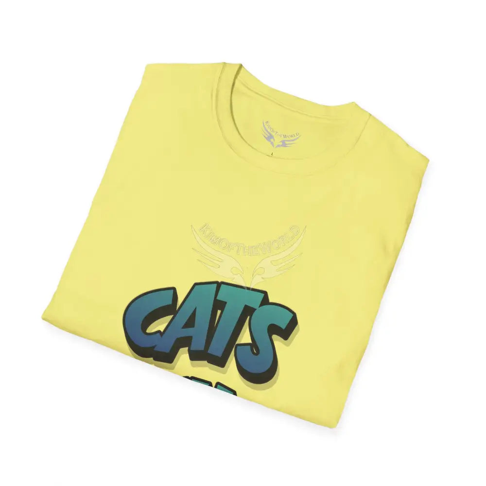 ’Cats Bitches’ Cat Lady Kitty Parent Tee - Softstyle T-Shirt T-Shirt