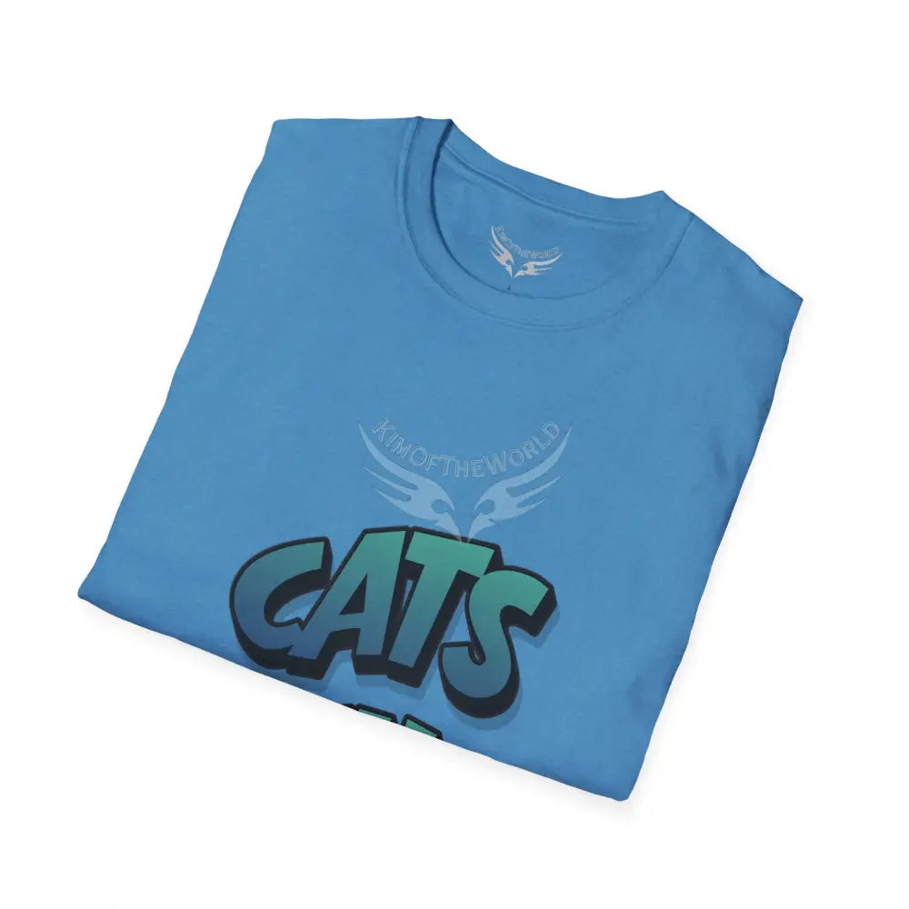 ’Cats Bitches’ Cat Lady Kitty Parent Tee - Softstyle T-Shirt T-Shirt