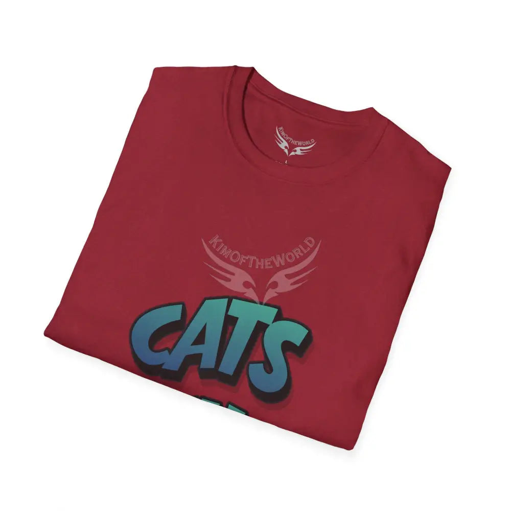 ’Cats Bitches’ Cat Lady Kitty Parent Tee - Softstyle T-Shirt T-Shirt