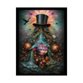 Celestial Gothic Magic Mashup Floral Art Poster — Surreal Blender Sculpture Print 18″ x 24″ (Vertical) / Semi Glossy