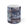 Celestial Winter Snow Globe Mug — 11oz Fantasy Nightscape Ceramic Coffee Cup 11oz Mug