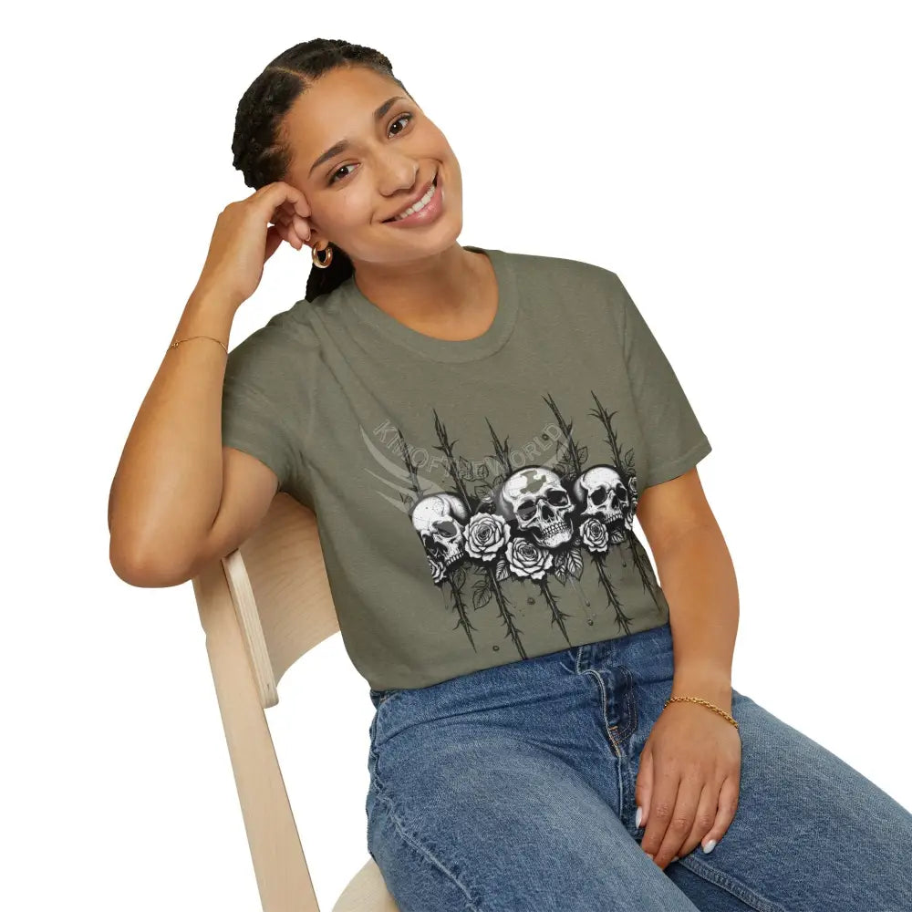 Celtic Skull Tattoo T-Shirt — Celtic Skull Artwork Tee T-Shirt