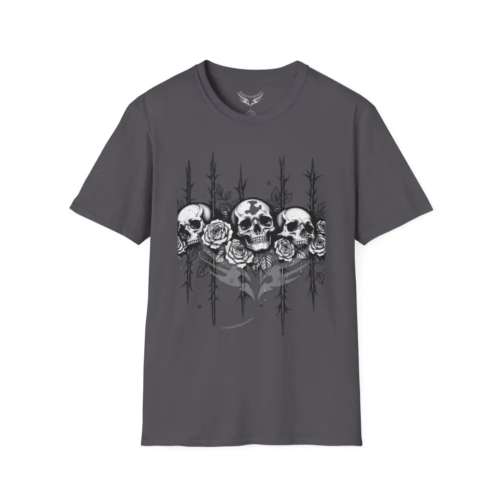 Celtic Skull Tattoo T-Shirt — Celtic Skull Artwork Tee Charcoal / XS T-Shirt