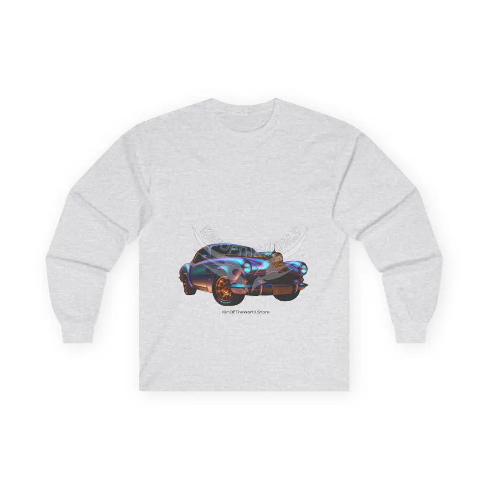 Classic Vintage Car Long Sleeve Tee — Retro Cruiser Graphic Shirt Ash / S Long-sleeve