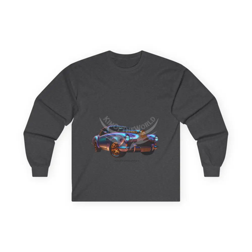 Classic Vintage Car Long Sleeve Tee — Retro Cruiser Graphic Shirt Dark Heather / S Long-sleeve