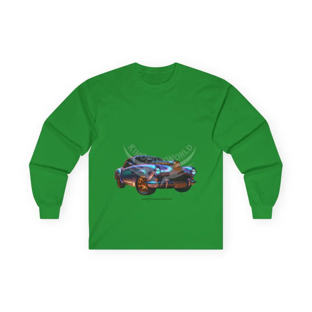 Classic Vintage Car Long Sleeve Tee — Retro Cruiser Graphic Shirt Irish Green / S Long-sleeve