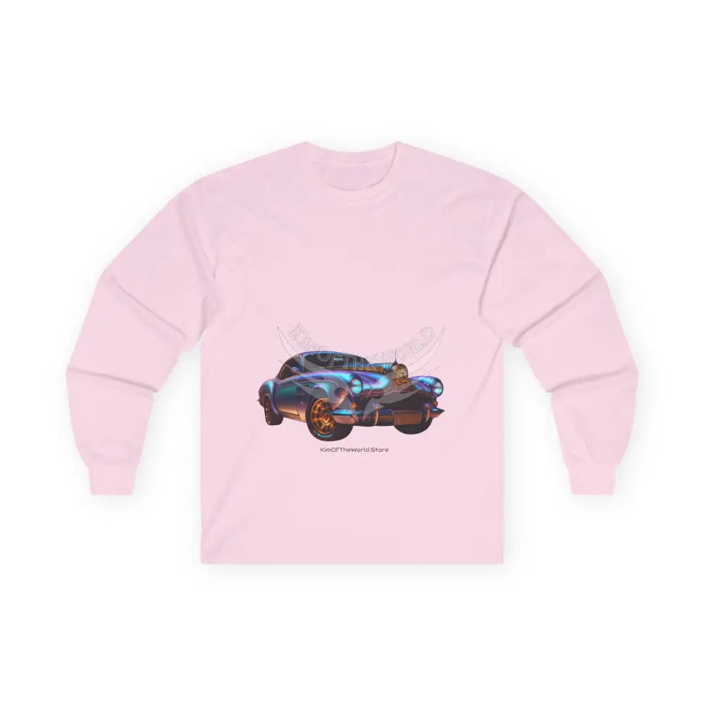 Classic Vintage Car Long Sleeve Tee — Retro Cruiser Graphic Shirt Light Pink / S Long-sleeve