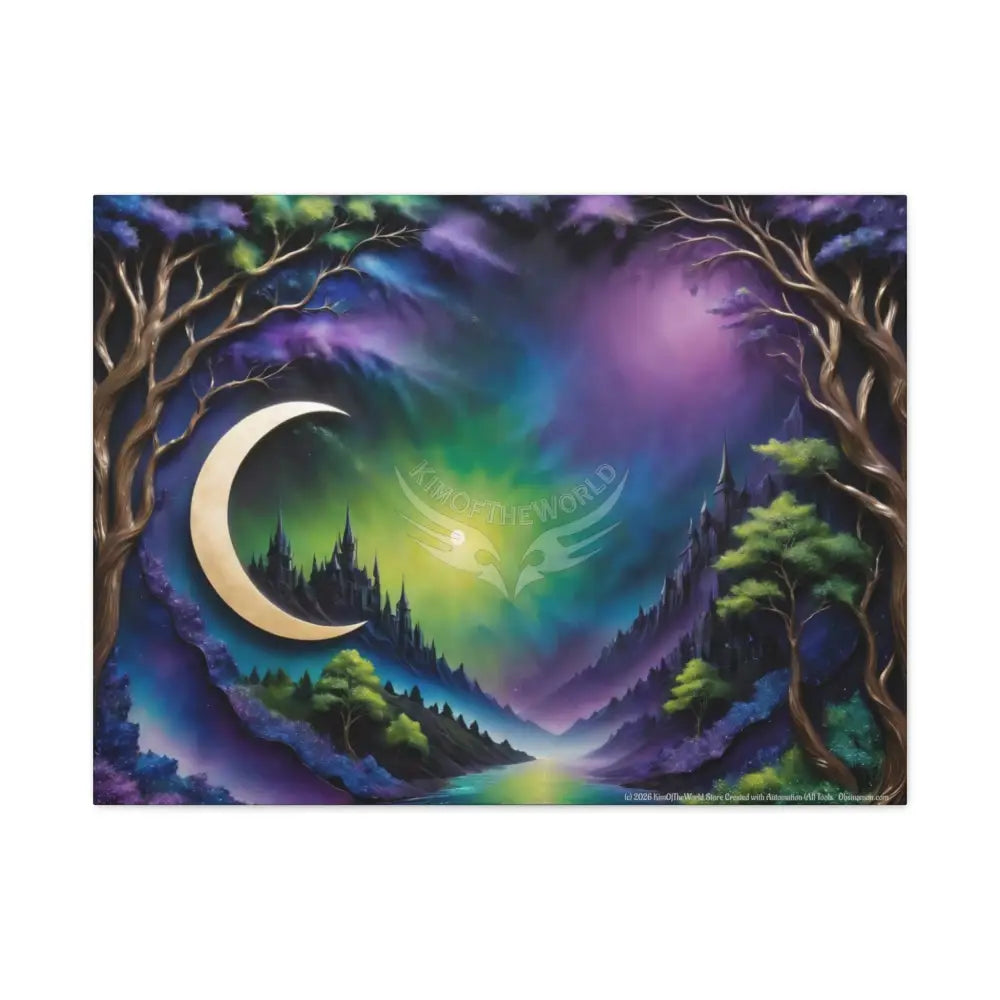Color Coordinated Fantasy Canvas Prints -- Oil-Style Matte Stretched 1.25’’ 32’’ x 24’’ (Horizontal) / 1.25’’ Canvas