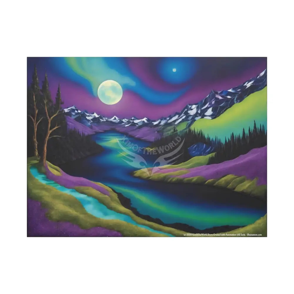 Color Coordinated Fantasy Canvas Prints -- Oil-Style Matte Stretched 1.25’’ 48’’ x 36’’ (Horizontal) / 1.25’’ Canvas