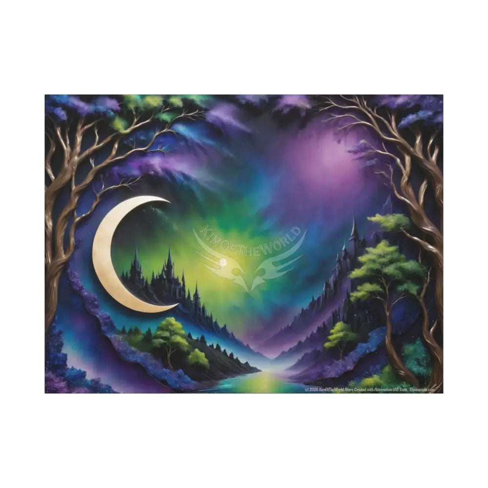 Color Coordinated Fantasy Canvas Prints -- Oil-Style Matte Stretched 1.25’’ 48’’ x 36’’ (Horizontal) / 1.25’’ Canvas