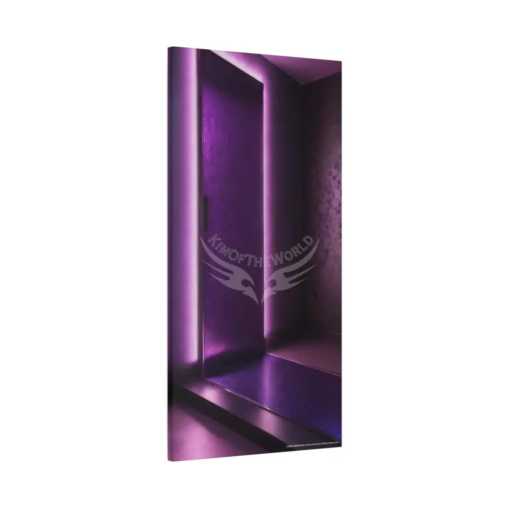 Color Specific Interior Mood - Matte Canvas Wall Art in Deep Purple 24″ x 48″ (Vertical) / 1.25’’ Canvas