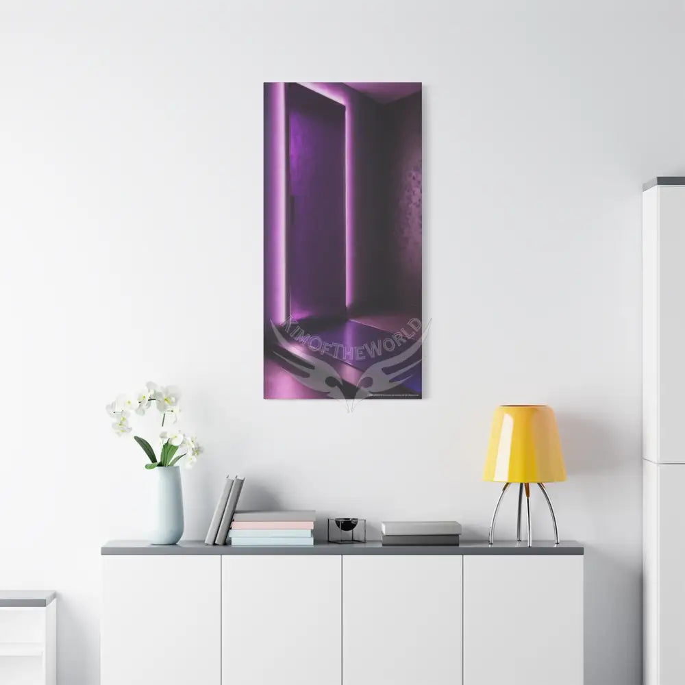 Color Specific Interior Mood - Matte Canvas Wall Art in Deep Purple 24″ x 48″ (Vertical) / 1.25’’ Canvas