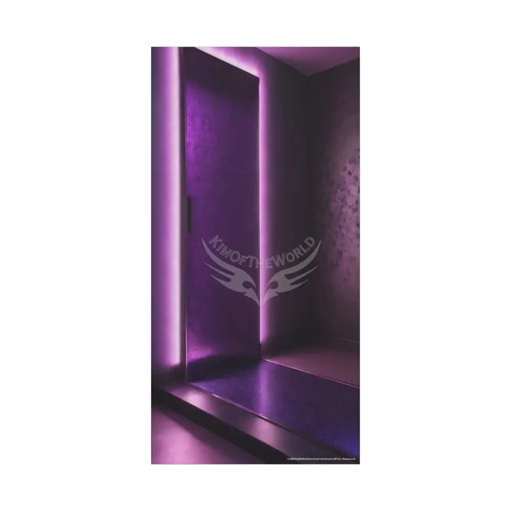 Color Specific Interior Mood - Matte Canvas Wall Art in Deep Purple 24″ x 48″ (Vertical) / 1.25’’ Canvas
