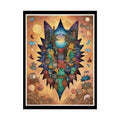 Colorful Cat Ears Universe Rolled Poster — Unusual Funky Art 18″ x 24″ (Vertical) / Semi Glossy Poster
