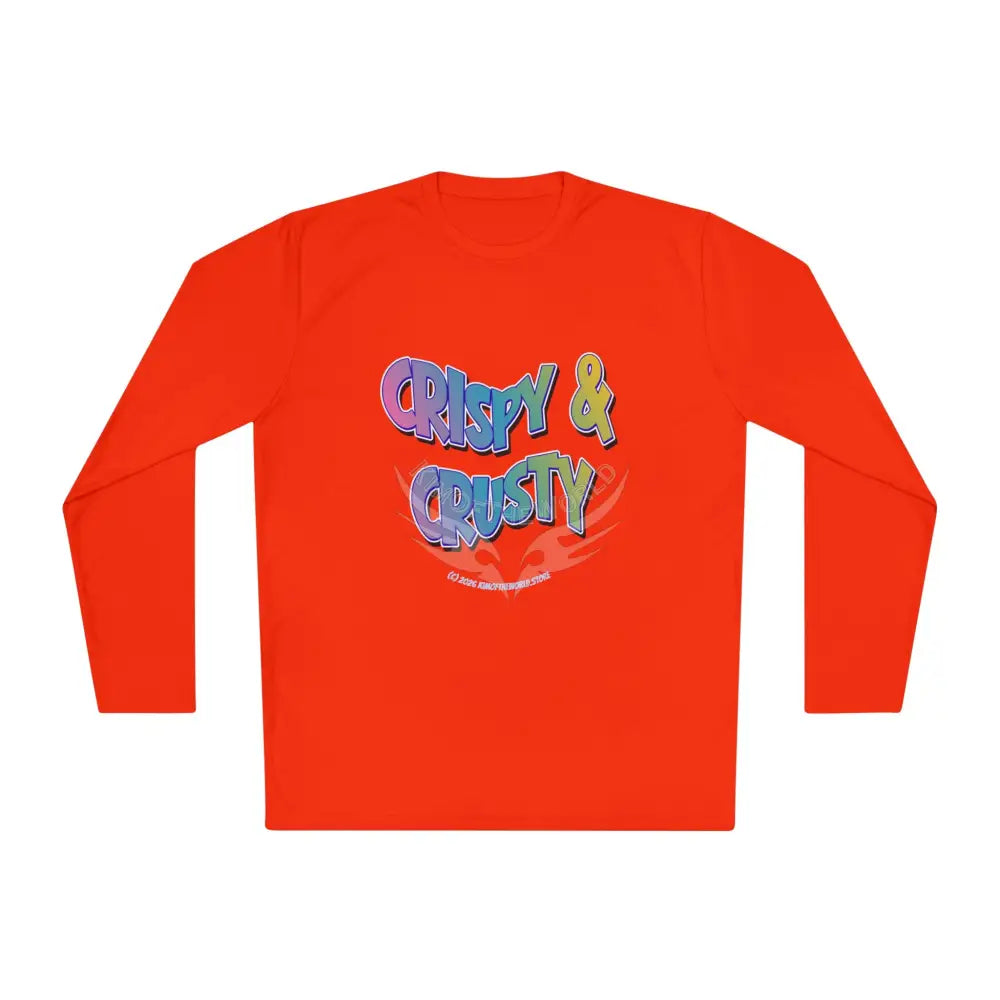 Colorful ’Crispy & Crusty’ - Long Sleeve Tee Deep Orange / S Long-sleeve