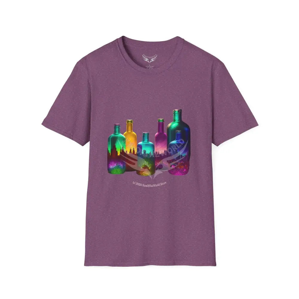 Colorful Glass Bottles Antiquing Tee - Softstyle T-Shirt T-Shirt