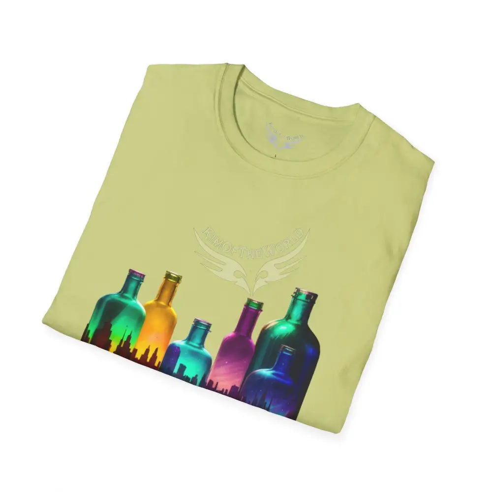 Colorful Glass Bottles Antiquing Tee - Softstyle T-Shirt T-Shirt