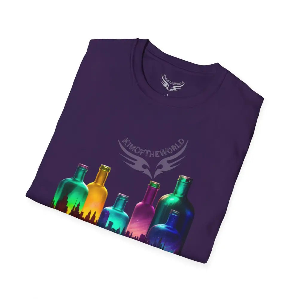 Colorful Glass Bottles Antiquing Tee - Softstyle T-Shirt T-Shirt