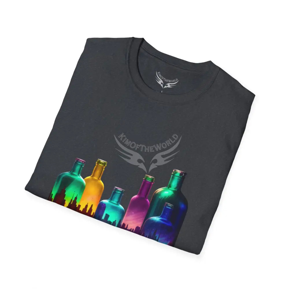 Colorful Glass Bottles Antiquing Tee - Softstyle T-Shirt T-Shirt