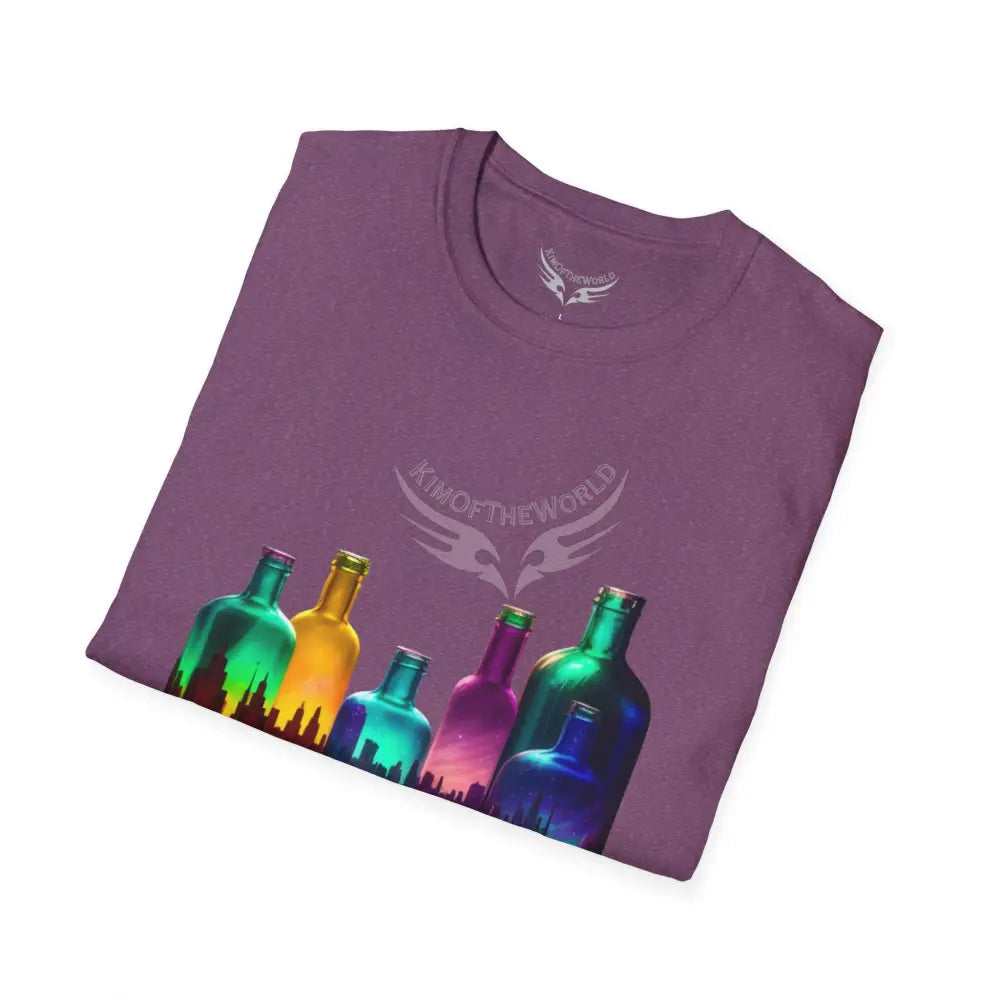 Colorful Glass Bottles Antiquing Tee - Softstyle T-Shirt T-Shirt