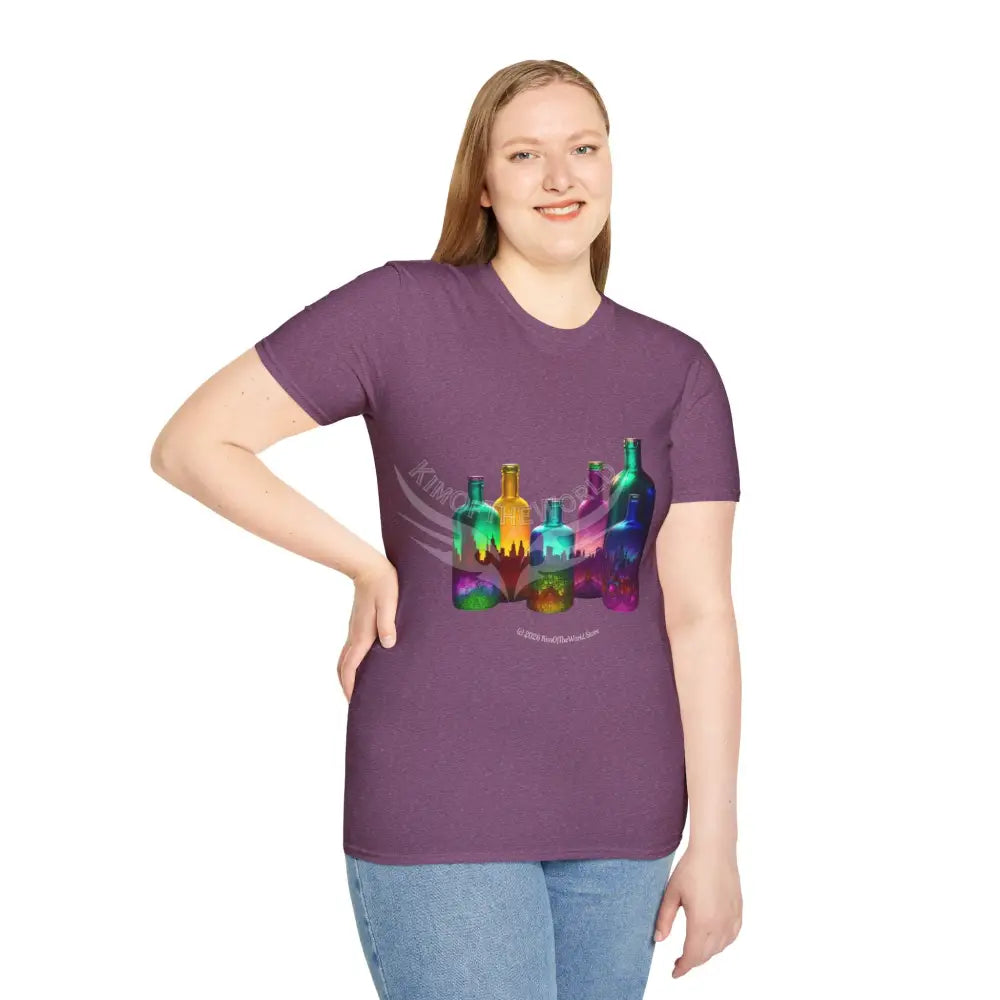Colorful Glass Bottles Antiquing Tee - Softstyle T-Shirt T-Shirt