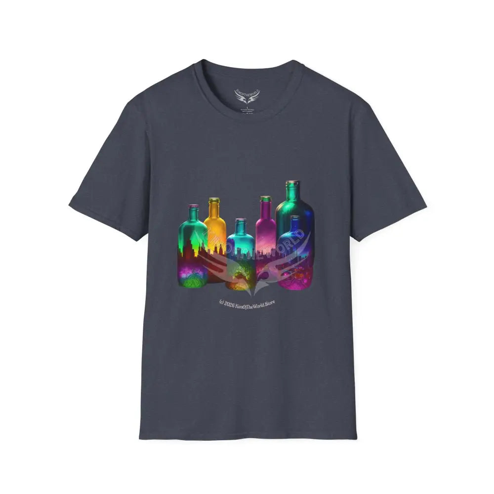 Colorful Glass Bottles Antiquing Tee - Softstyle T-Shirt T-Shirt