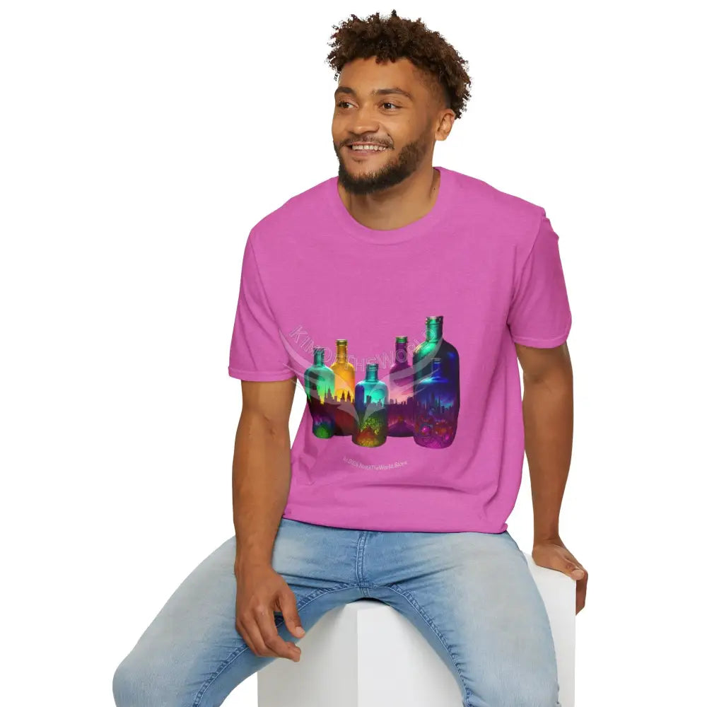 Colorful Glass Bottles Antiquing Tee - Softstyle T-Shirt T-Shirt