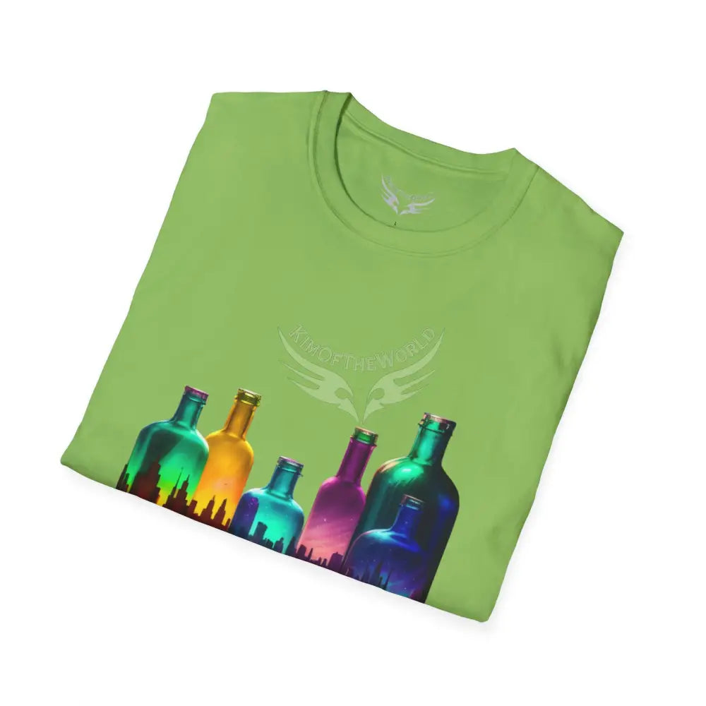 Colorful Glass Bottles Antiquing Tee - Softstyle T-Shirt T-Shirt