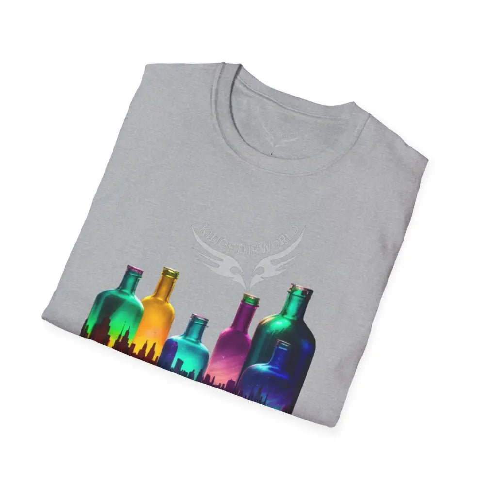 Colorful Glass Bottles Antiquing Tee - Softstyle T-Shirt T-Shirt