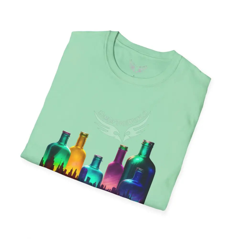 Colorful Glass Bottles Antiquing Tee - Softstyle T-Shirt T-Shirt