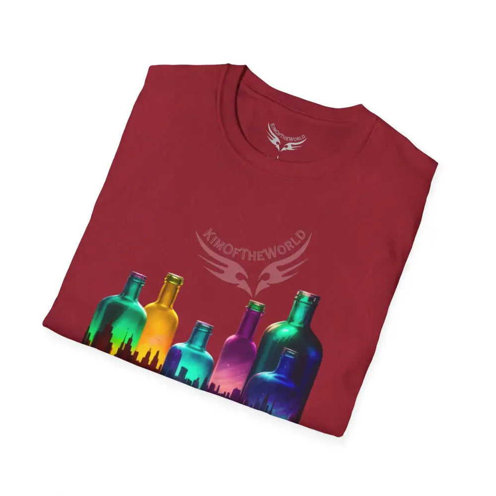 Colorful Glass Bottles Antiquing Tee - Softstyle T-Shirt T-Shirt