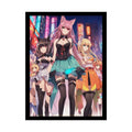 Colorful Rainbow Anime Fashion Lady Tall Girl Fashion Giantess Stiletto Fetish Poster — Art Print 18″ x 24″ (Vertical)